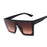 Vintage Oversized Square Sunglasses - Stylish Black Shades