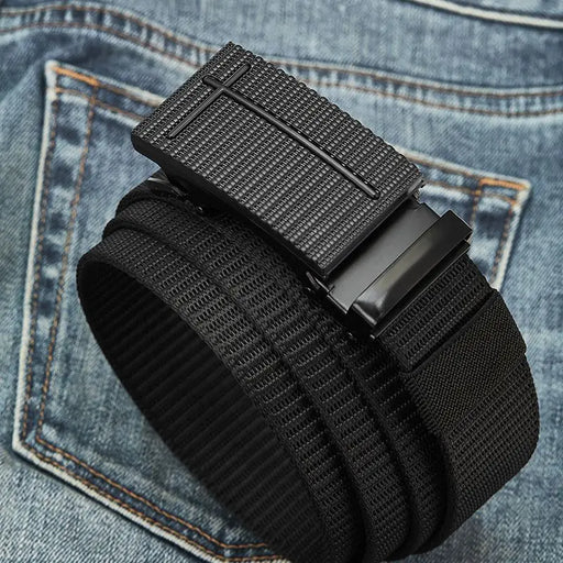 Premium Military-Style Nylon Belt for Men - Tactical Army Gear for High-Quality Fashion and Durability